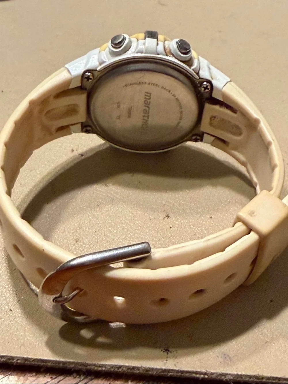 🦋10/$20🦋 Marathon Tan/White Digital Alarm Chrono Women’s Watch